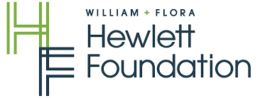 William + Flora Hewlett Foundation logo in navy and green.