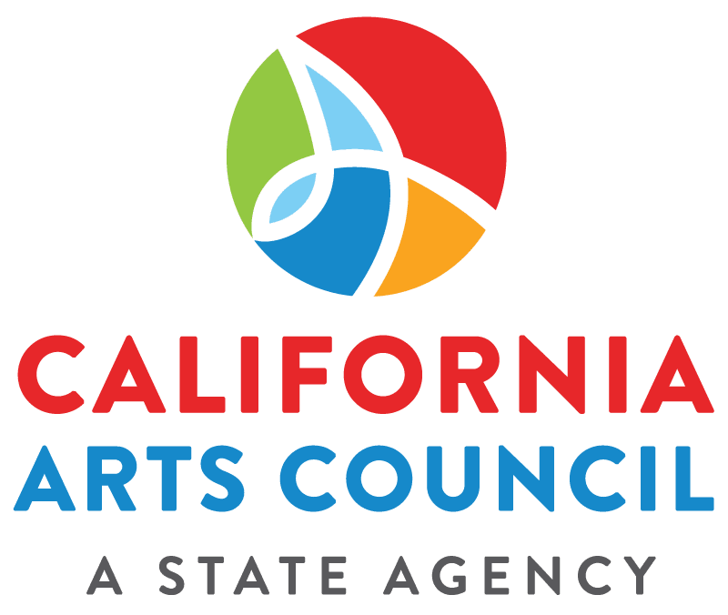 Logo for California Arts Council - A State Agency in red, blue, yellow and green colors.