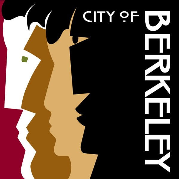 City of Berkeley logo, showing the side profile silhouettes of four racially diverse individuals